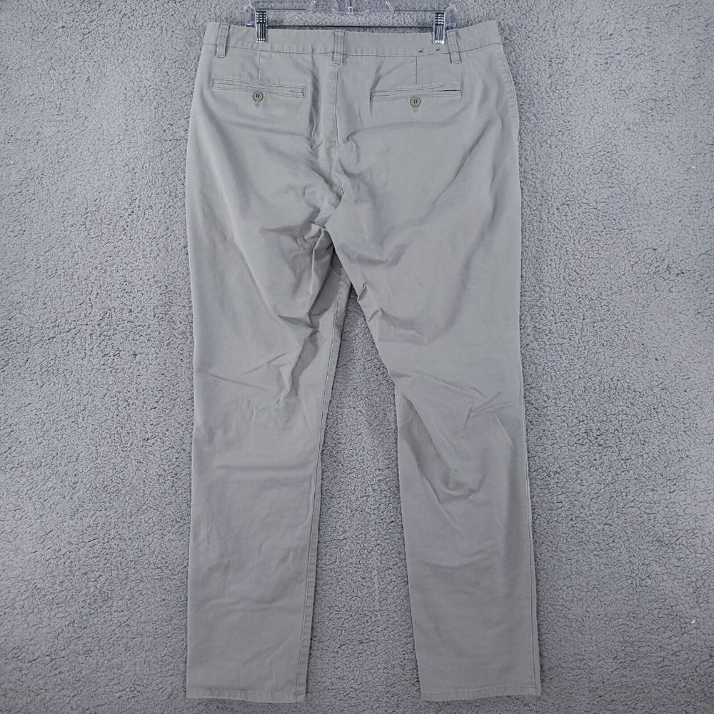 Bonobos Slim Golf Chino Pants Casual Gray Khakis 38x34